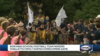 Bow High School football team honors Ouellette family during homecoming game