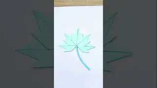 Leaf craft 🍀 paper Craft 🥳 #shorts