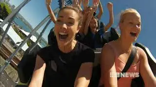 Sea World Storm Coaster Opening News Story | Nine News (6 December 2013)