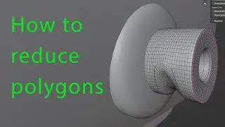 Как уменьшить количество полигонов в Blender