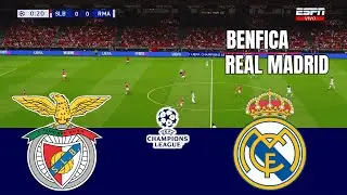 BENFICA vs REAL MADRID UEFA Champions League 2026 Full Match Simulation/Prediction PES 26 Gameplay