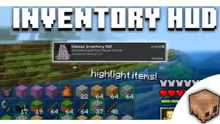 Inventory Viewer HUD for Minecraft PE 1.21 🔥 | Live Items Display Like Java Edition!