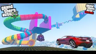 COLORFUL CHAOS &ndash; Ultimate Sky Tube Race GTA 5 Online.. TWISTED SKY TUBES... #gta #gta5 #gtaonline