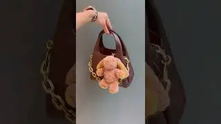 Our @coach  Floppy Bag Charm In Shearling😭🐰 #coachny #coachretailemployee #bagcharm #handbags
