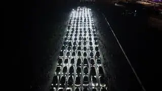 Tesla Owners UK Lightshow Silverstone in conjunction with Xlightshow