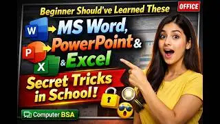 🔥 Title. Beginner Should&rsquo;ve Learned These MS Word,PowerPoint&Excel Secret Tricks in School!|Office.