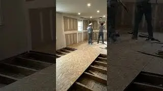 Opening Up the Kitchen and Living Room. #homebuilding #architecture #buildinprogress
