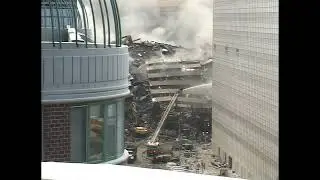 WTC7 Debris Pile - N View - Sept. 13, 2001 (Andrea Star Reese's Ftg.)