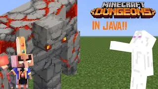 Playing With MINECRAFT DUNGEONS Mobs in MINECRAFT JAVA?!!