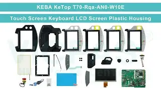 KEBA KeTop T70-Rqa-AN0-W10E Membrane Keyboard Touch Screen Glass LCD Screen Plastic Housing