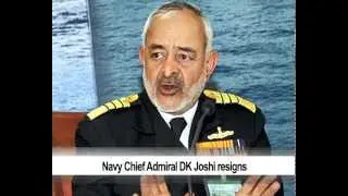 Navy Chief Admiral DK Joshi resigns