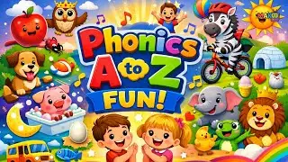 Phonics Song A to Z 🎶 | Learn Alphabet Sounds for Kids | ABC Phonics Fun