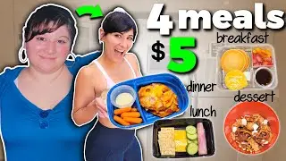 4 Meals for $5 | Cheap & Easy MEAL PREP Using Leftover Pantry & Freezer Items (How I Lost 130lbs)