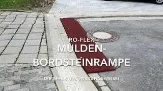 Die Mulden Bordsteinrampe