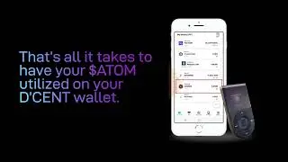 D'CENT Wallet now supports $ATOM and integrates with the COSMOS Network!
