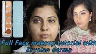 Everything about Kyolan derma.Full face makeup tutorial with Kryolan Derma. #makeuptutorial #Kryolan