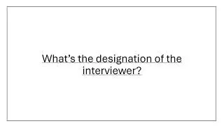 Interview Preparation - Business Analyst Training Video 63