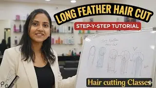Feather hair cutting Tutorials Step by step cutting कैसे करे । Hair Cutting l Feather hair cutting 