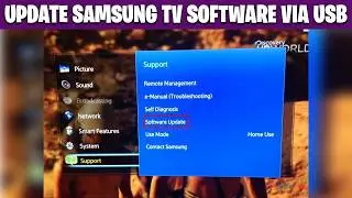 How to Update Samsung TV Software via USB (Samsung Smart TV Firmware Update)
