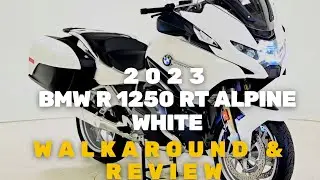 Обзор BMW R 1250 RT Alpine White 2023 года выпуска. МОЩНАЯ МАШИНА