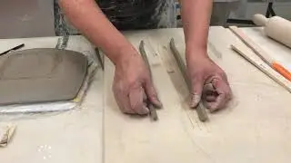 Putting a foot ring on a slab plate