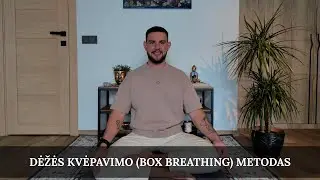 Box Breathing (dėžės kvėpavimo) metodas