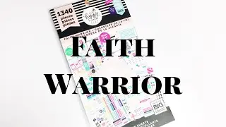 FAITH WARRIOR MINI STICKERBOOK FLIP THROUGH!