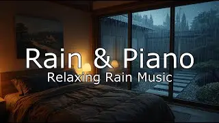 Healing Piano Music & Rain Sounds | Relaxing Sleep Music To Relieve Stress In the Cozy Bedroom