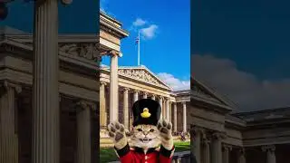Whiskers Raid Civilization's Vault! 🐾✨ | GingerGlobalPaws #britishmuseum #MummyCatnip #travelingcat