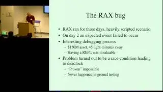 The Remote Agent Experiment: Debugging Code from 60 Million Miles Away