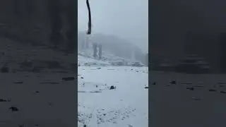 Magical Snowfall in Kalam Valley ❄️ | Winter Beauty of Swat Pakistan #Shorts