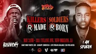 BOSEVICH4 VS I AM SPOKEN- KILLERS R MADE| SOLDIERS R BORN| FIRE rebuttals! #hiphop #rapbattle