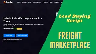 Shipme Theme - How to launch a lead buying site for vans/trucks or a freight marketplace wbesite