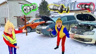 Mr. Joe vs Mr. Joke repairs broken Nissan Cedric with car parts of other Cars 13+