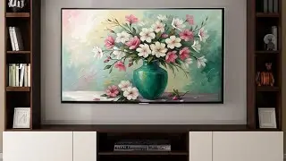 Still life Flowers in a vase I Landscape Spring Free screensaver Smart TV Art I 4K Art