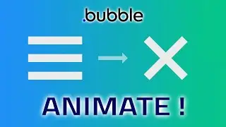 Animated mobile menu icon - Bubble.io Plugin Tutorial