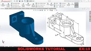 Solidworks 3D practice Drawing / exercise 19/ Simple Tutorial For Beginners