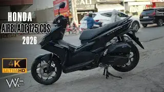 HONDA AIRBLADE 125 2026 - Глянцевый черный - Обзор