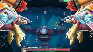 Alpha Zombie Shark VS Boss Mecha Claus World Map || Hungry Shark World
