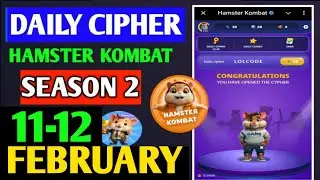 Hamster Kombat Dev Game Daily Cipher 11 February | Hamster Kombat Daily Cipher Code | Daily Combo