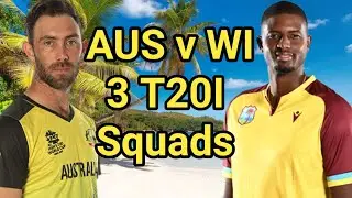 AUS & WI Squads for AUSvWI T20I Series #ausvwi #glennmaxwell #mitchellmarsh #andrerussell #shaihope