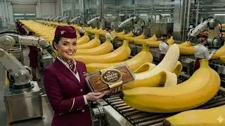 Inside a Modern Banana Bread Factory: Fully Automated Baking Process Revealed