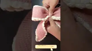 How to crochet coquette bow headband🎀 #coquette #crochet #crochettutorial