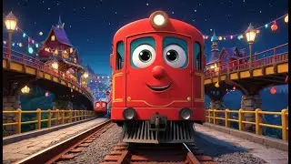 Traffic Jam Train &ndash; Who Will Pass the Bridge | Fun Vehicle Counting Song Kids | Silly Train Rhyme