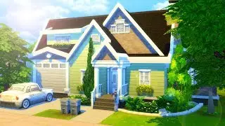 BASE GAME FAMILY HOME // Sims 4 Speed Build