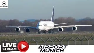✈️ LIVE 4K Munich Airport (MUC) &mdash; Friday: -4&deg;C Cold & Cloudy Plane Spotting | 28 Nov 2025