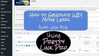 How to Generate Leads From Your Blog Using Pretty Link Pro
