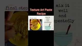 Final part..How to make TEXTURE ART paste at home...#artwithamalina2006#finalpart