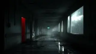 Abandoned Hospital at Night | Dark Ambient Horror Soundscape | Halloween Atmosphere | 4K