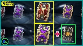 Let's OPEN Gold Robot & Weapon Data Pads | WR - War Robots